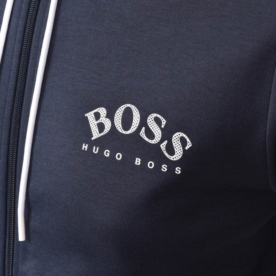 Alternative Image for ProductBOSS Saggy Full Zip Hoodie Navy3